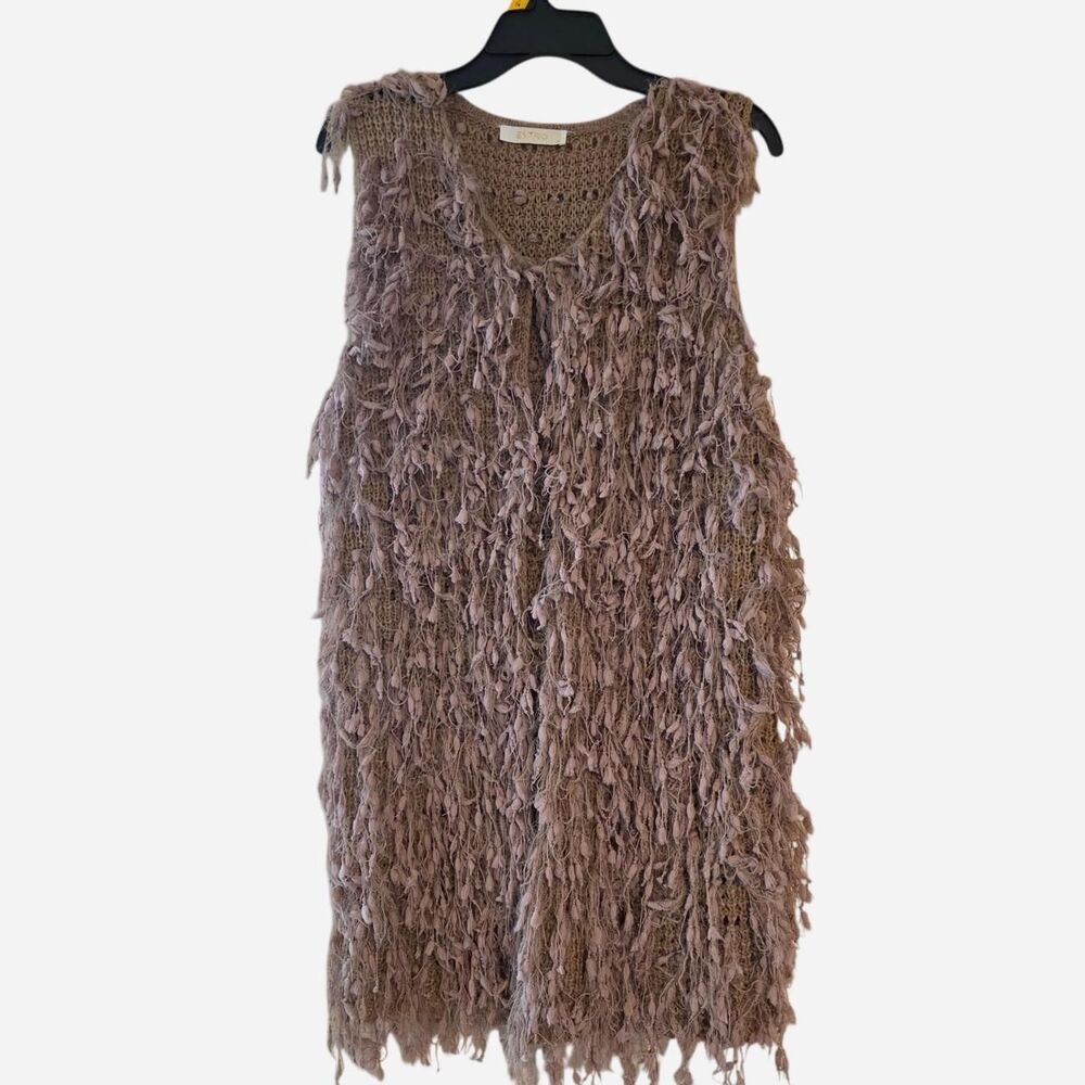 Entro Women's Brown and Tan Gilet